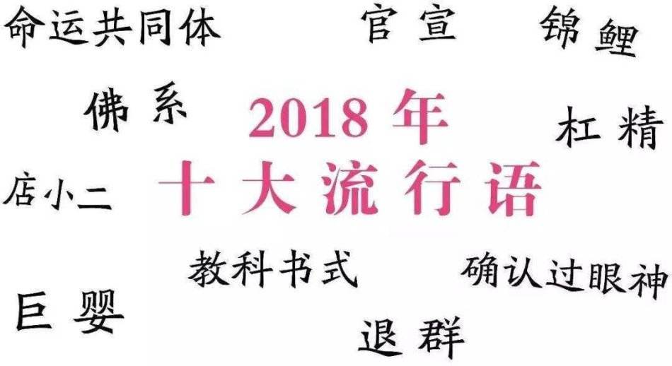 2018年十大流行語（yǔ）